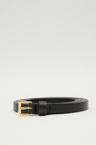 Wrap Belt With Square Buckle Black