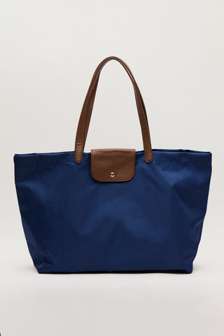 Mari Large Shopper Bag Navy Blue