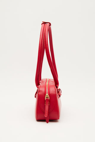 Ashley Belted Shoulder Bag Red