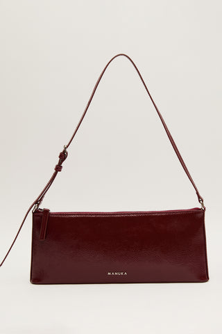 Thin Strap Patent Bag Burgundy