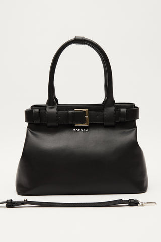 Bella Metal-Buckle Bag Black