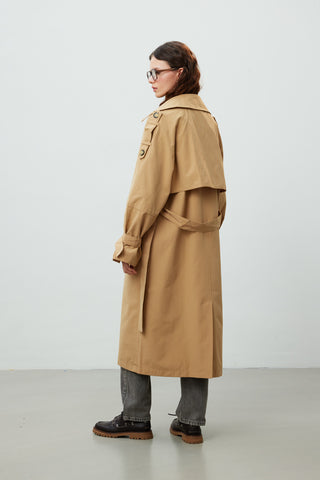 Pocket Detailed Trench Coat Camel