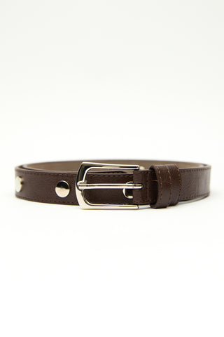 Metal Studded Belt Brown