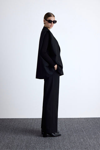 Wide Shoulder Vest Black