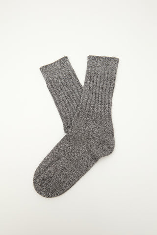 Thick Ribbed Socks Grey
