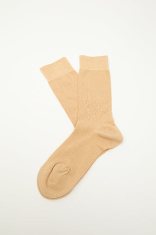 Classic Ribbed Socks Sand