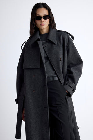 Epaulet Cachet Coat Anthracite