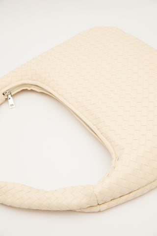 Frances Large Knit Bag Beige
