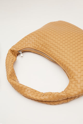 Frances Large Knit Bag Light Brown