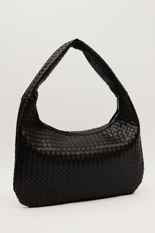 Frances Large Knit Bag Black