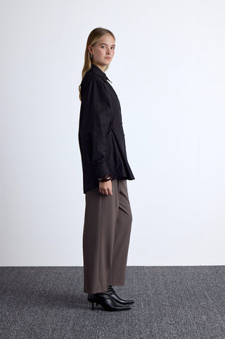 Adjustable Waist Shirt Black