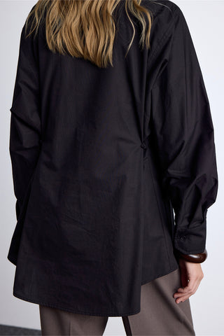 Adjustable Waist Shirt Black