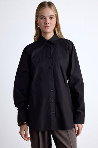 Adjustable Waist Shirt Black