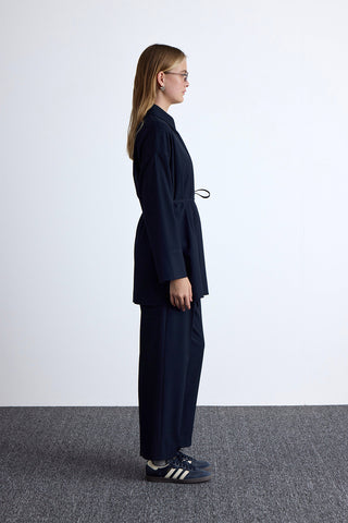 Geniş Yaka Tunik Lacivert