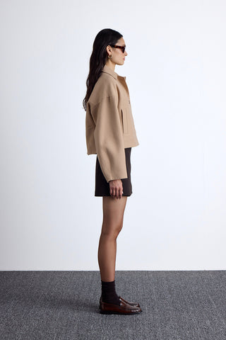 Dori Short Cachet Coat Camel