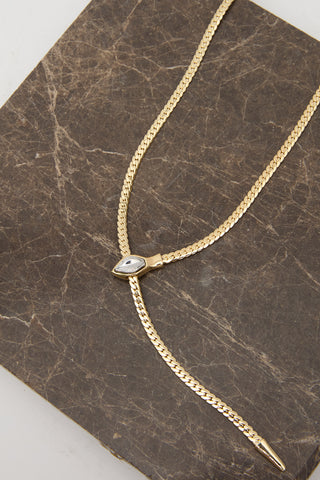 Shimmering Balance Necklace Light Yellow