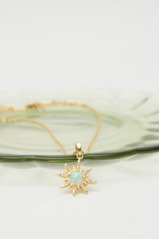 North Star Necklace Green