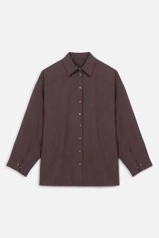 Premium Relaxed Shirt Brown