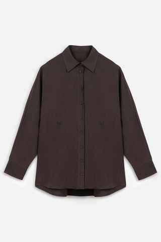 Adjustable Waist Shirt Brown