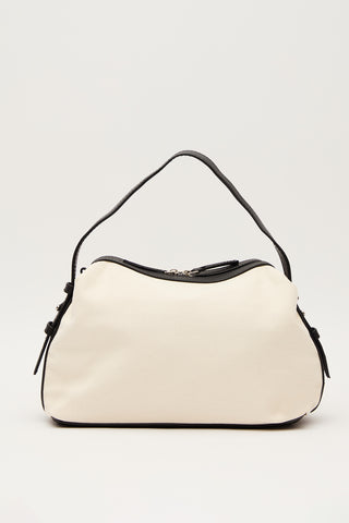 Natural Lexi Large Shopper Bag Black