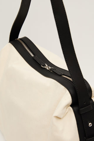 Natural Lexi Large Shopper Bag Black