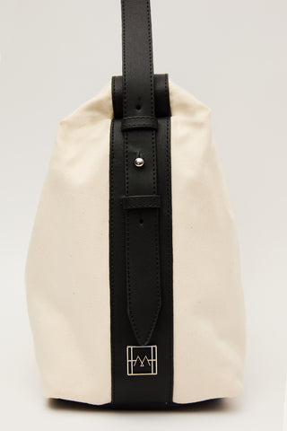 Natural Lexi Large Shopper Bag Black