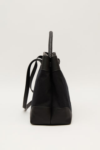 Belted Canvas Bag Black