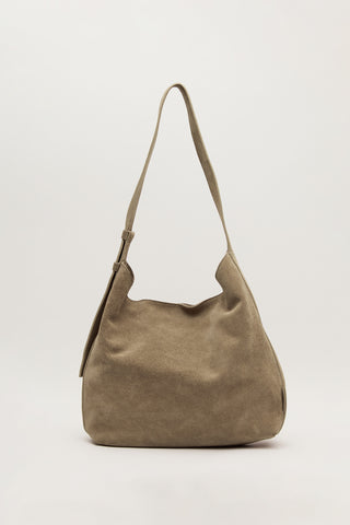 Maxi Suede Tote Bag Sand