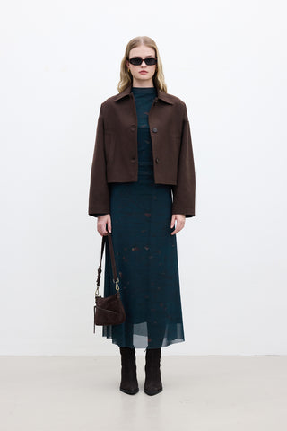 Dori Short Cachet Coat Brown