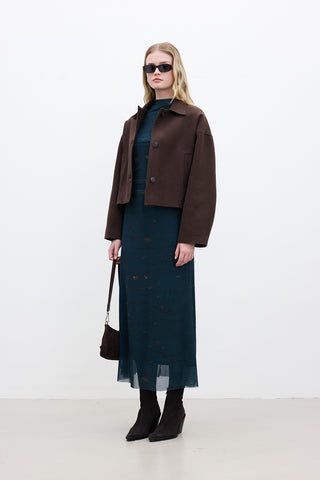 Dori Short Cachet Coat Brown