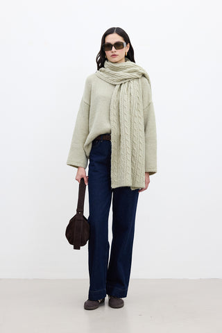 Oversized Sweater Soft Green