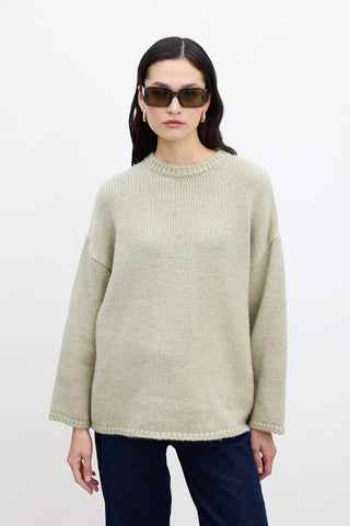 Oversized Sweater Soft Green