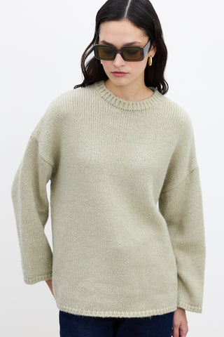 Oversized Sweater Soft Green