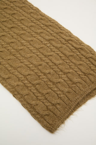 Cable-Knit Scarf Sand