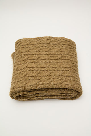 Cable-Knit Scarf Sand