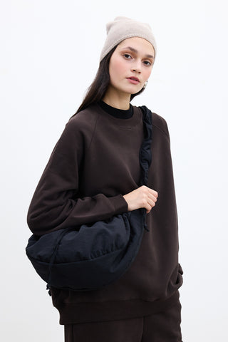 Enya Pocketed Crossbody Bag Black