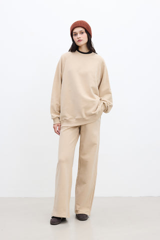 Basic Relaxed Trousers Camel