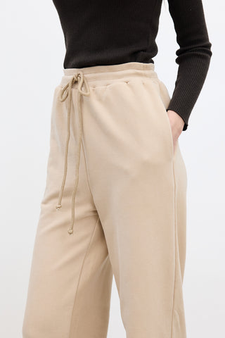 Basic Relaxed Trousers Camel