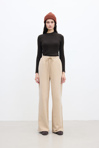 Basic Relaxed Trousers Camel