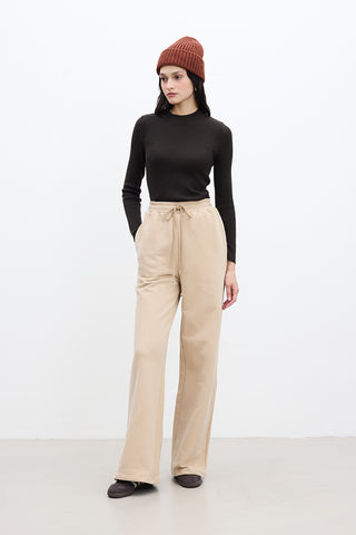 Basic Relaxed Trousers Camel