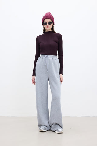 Basic Relaxed Trousers Grey Melange