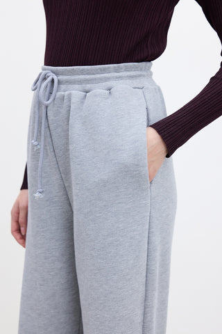 Basic Relaxed Trousers Grey Melange