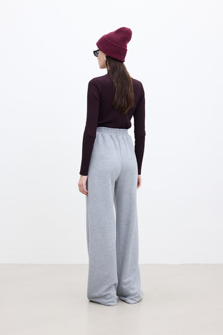 Basic Relaxed Trousers Grey Melange
