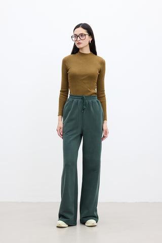 Basic Relaxed Trousers Green