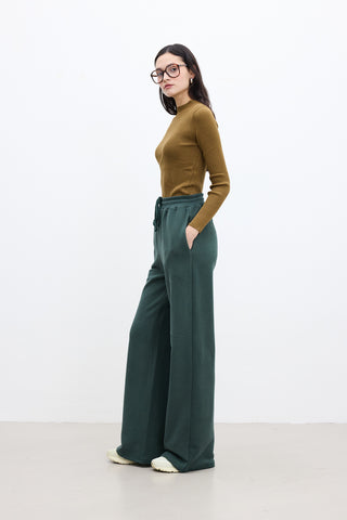 Basic Relaxed Trousers Green