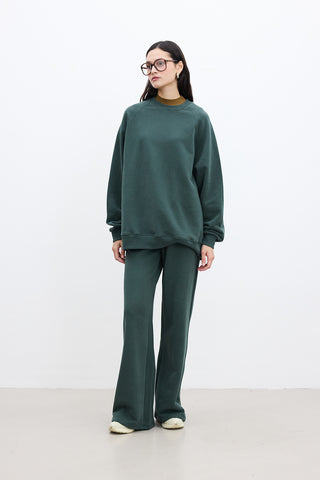 Basic Relaxed Trousers Green