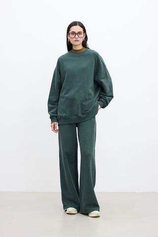 Basic Relaxed Trousers Green