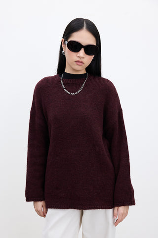 OVERSIZE KAZAK BORDO