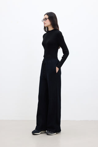 Basic Relaxed Trousers Black