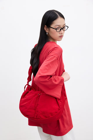 Enya Pocketed Crossbody Bag Red